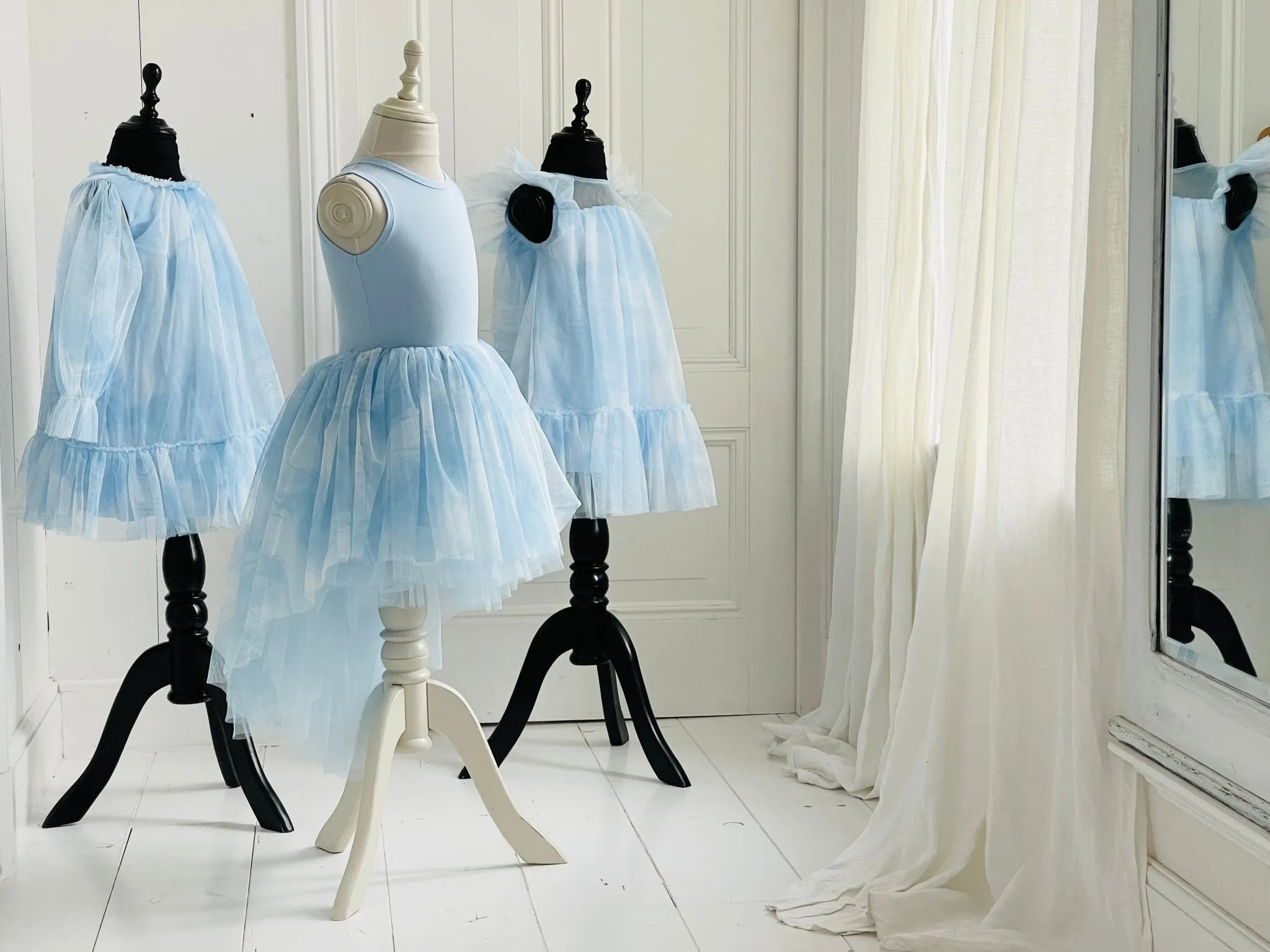 DOLLY Dreamy Sleepy Tutu Dress Blue Clouds