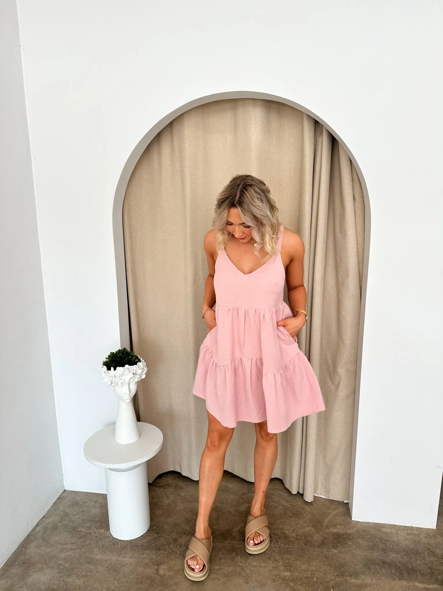 Dolly Dress- Pink