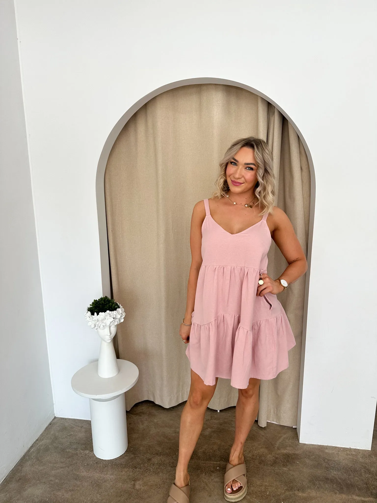 Dolly Dress- Pink