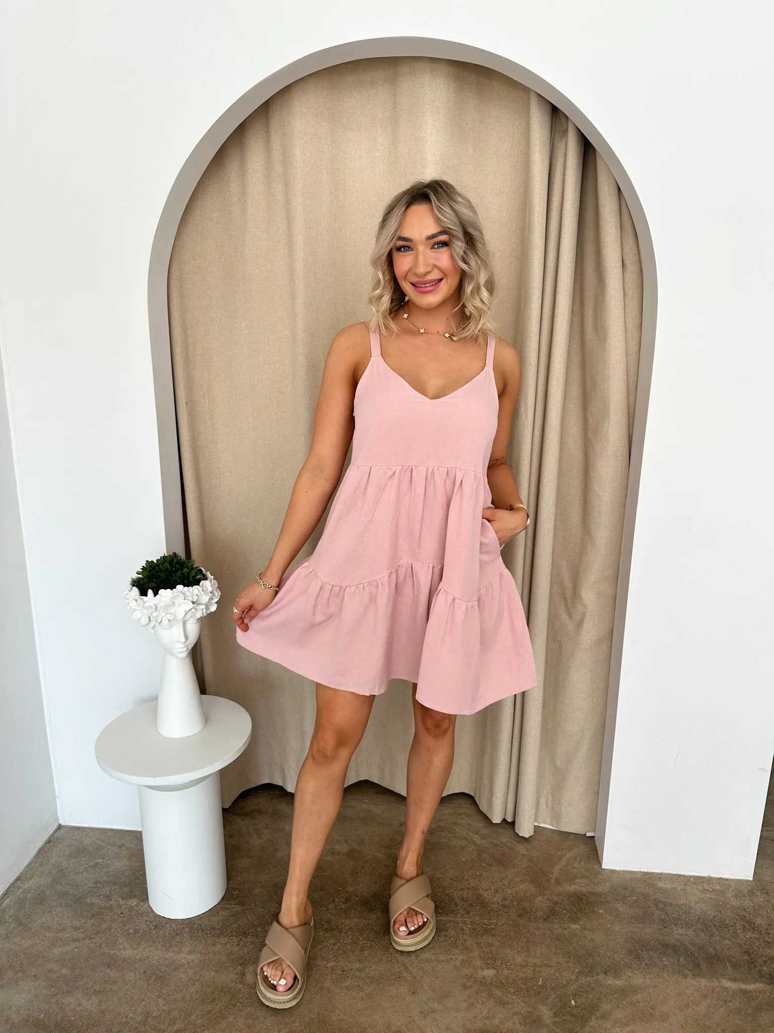 Dolly Dress- Pink