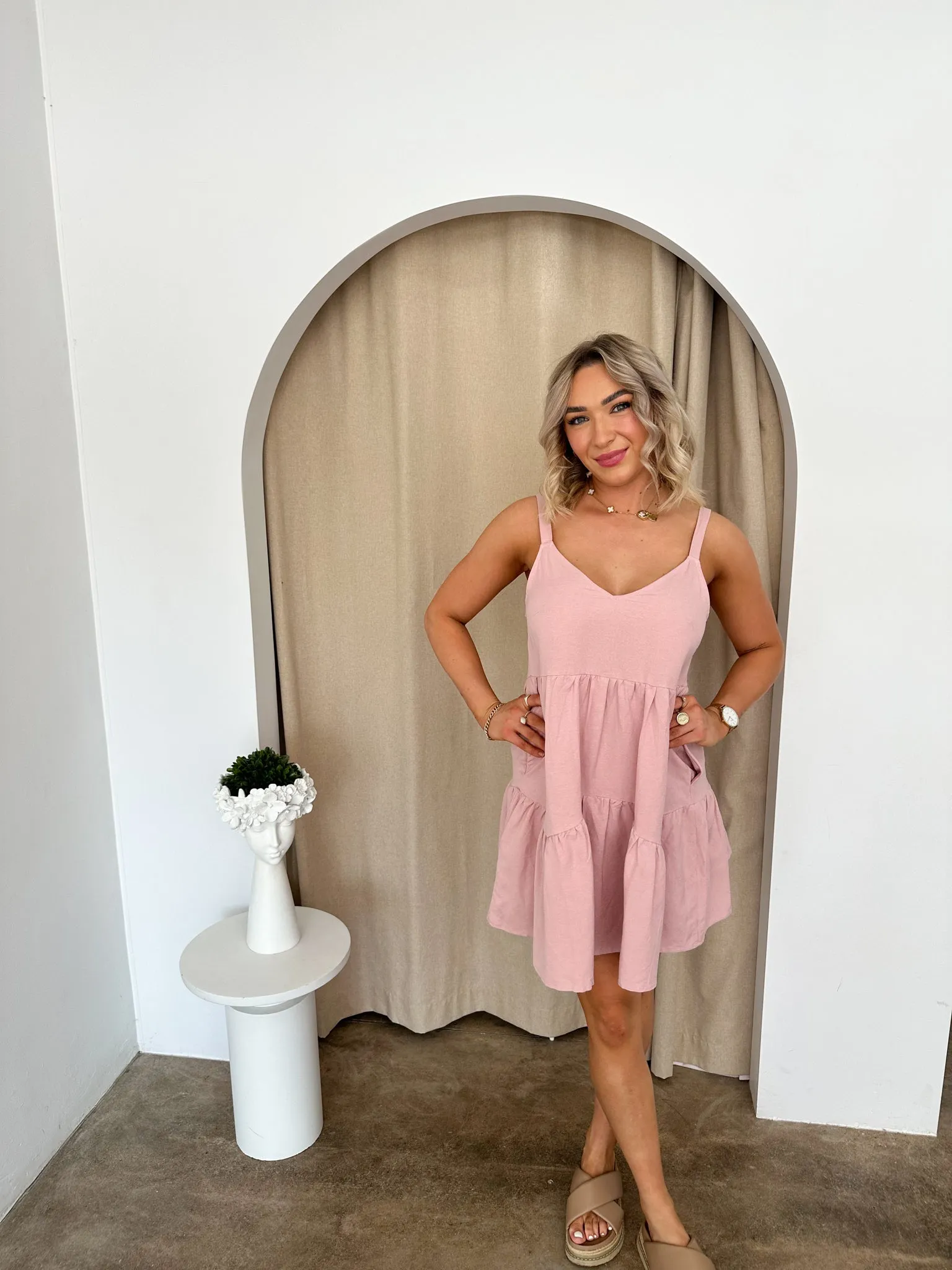 Dolly Dress- Pink