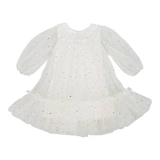 DOLLY Stars & Moon Tulle Empress Dress White