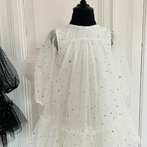 DOLLY Stars & Moon Tulle Empress Dress White