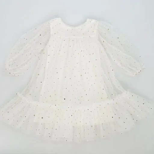 DOLLY Stars & Moon Tulle Empress Dress White