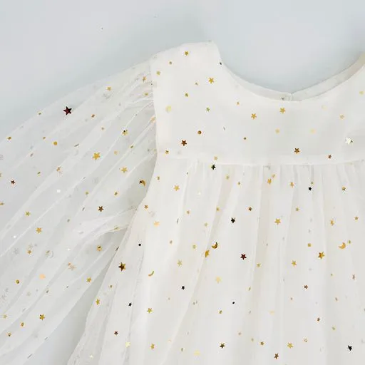 DOLLY Stars & Moon Tulle Empress Dress White