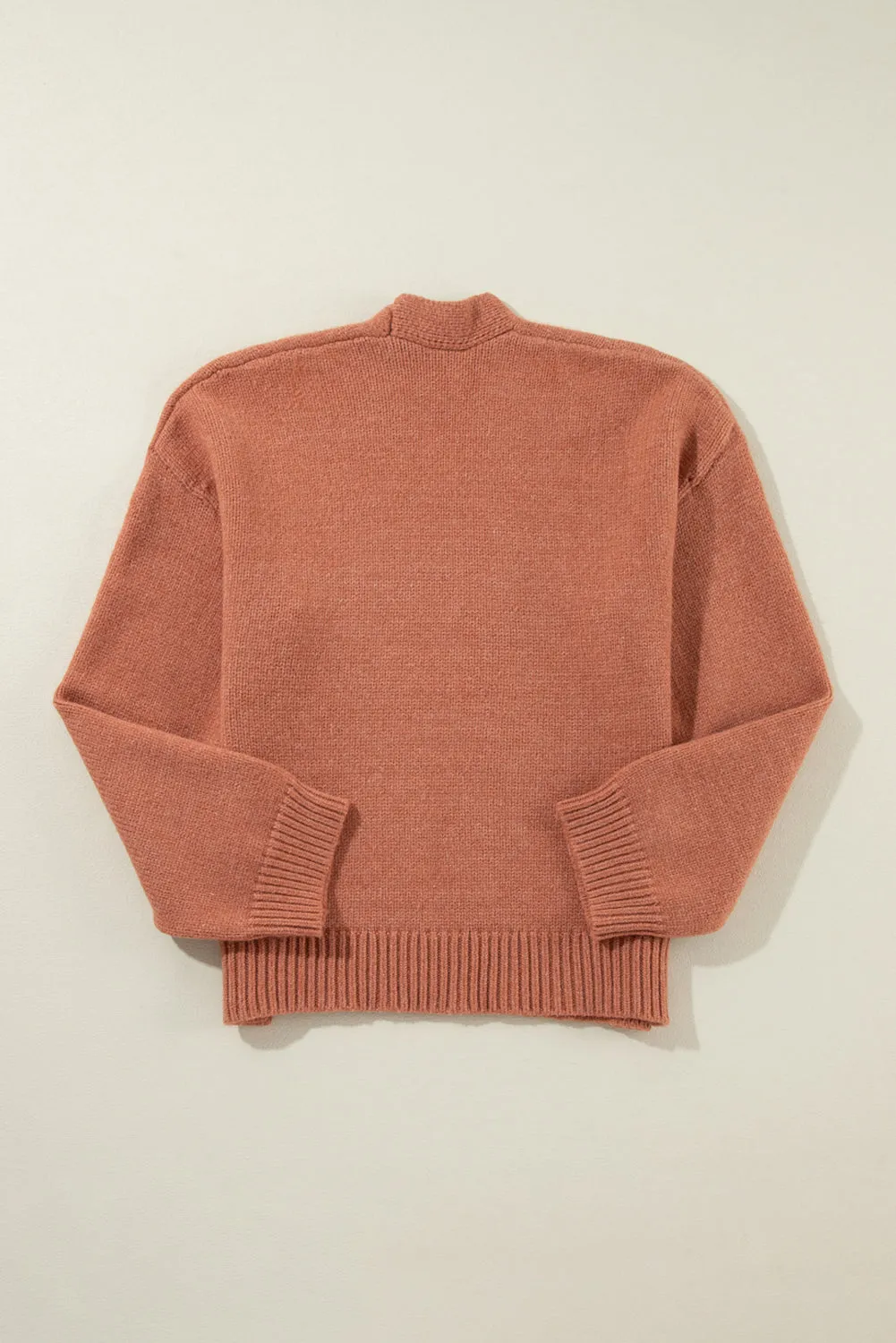 Drop Shoulder Cropped Cardigan