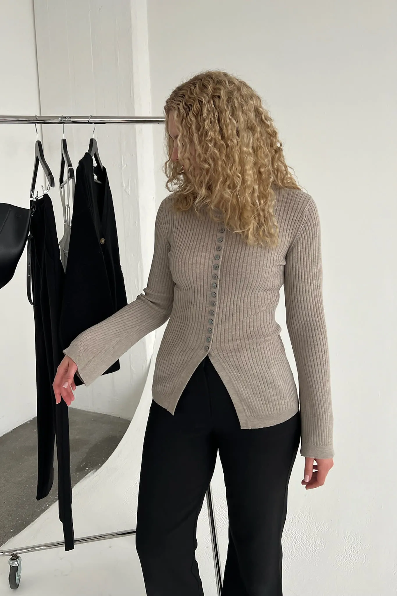 ElmaIC Cardigan - Lysebrun
