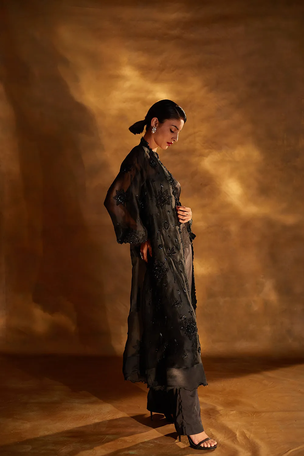 Embroidered Organza Jacket