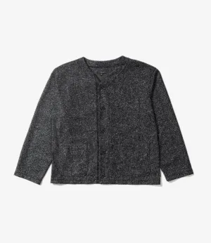Engineered Garments Knit Cardigan - Charcoal Wool Poly Melange Knit