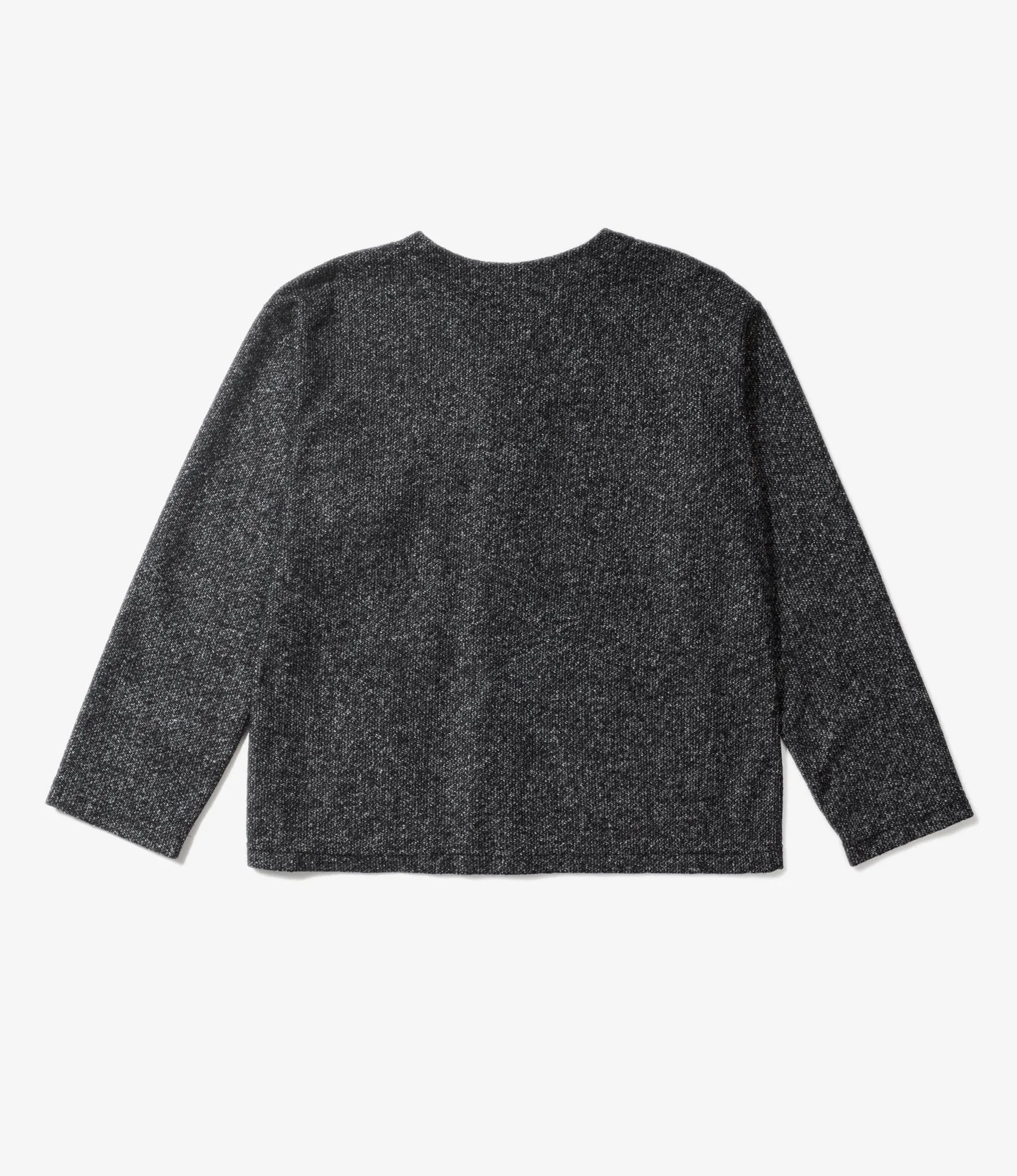 Engineered Garments Knit Cardigan - Charcoal Wool Poly Melange Knit