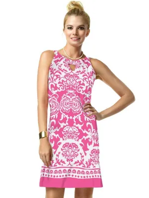 Engineered Knit Dress Sleeveless Halter Neck Style 146C77 H