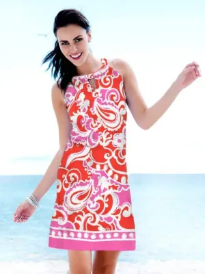 Engineered Knit Dress Sleeveless Halter Neck Style 146C80 PC