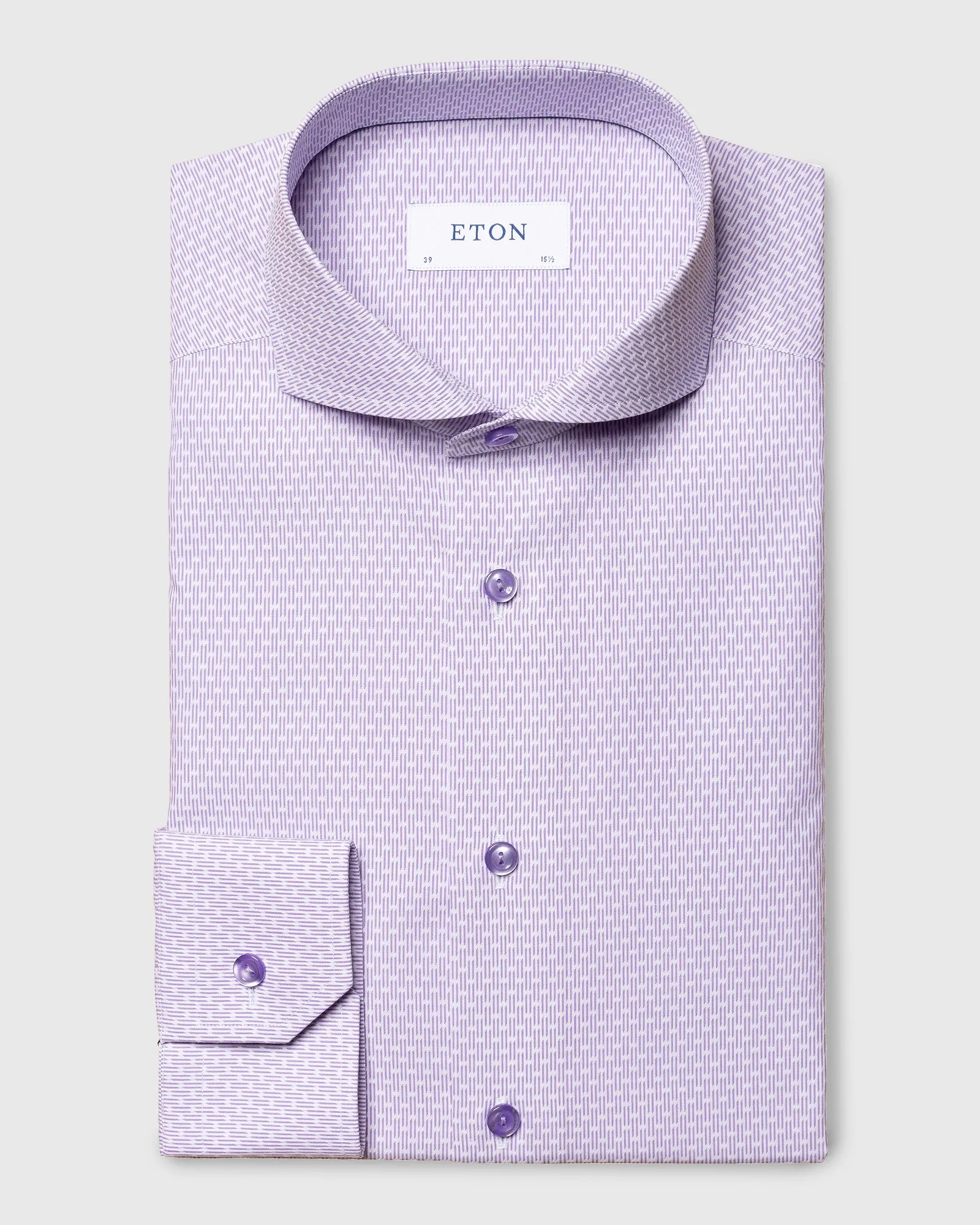 ETON 10000327073 PURPLE SLIM SC SHIRT