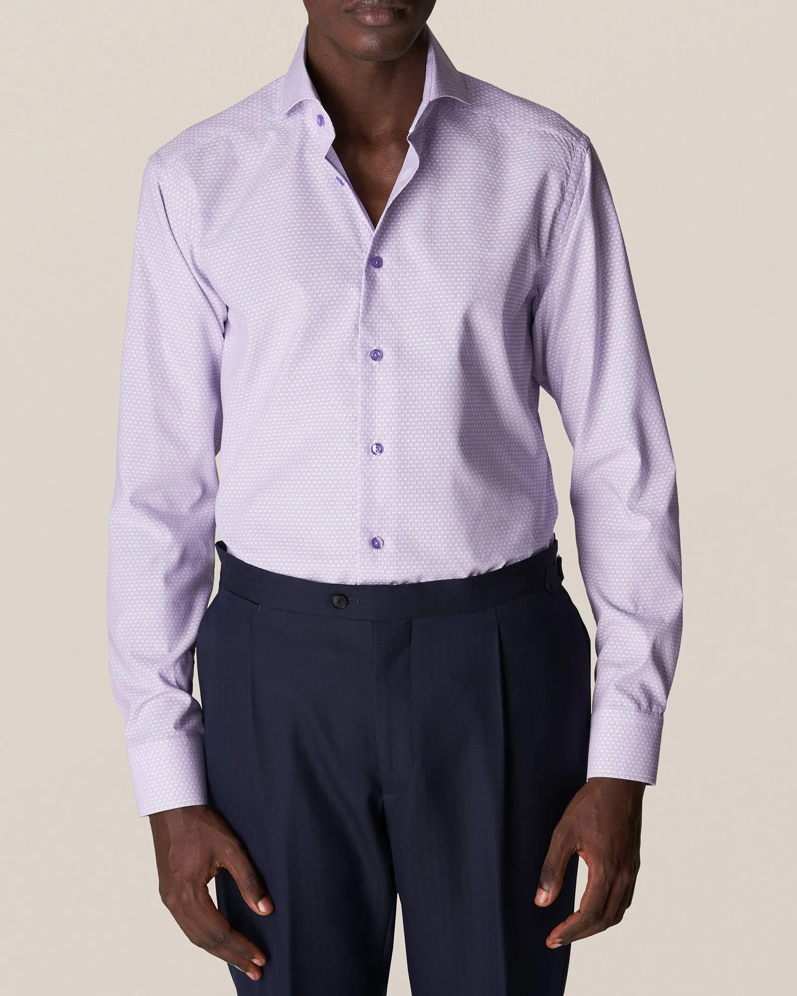 ETON 10000327073 PURPLE SLIM SC SHIRT
