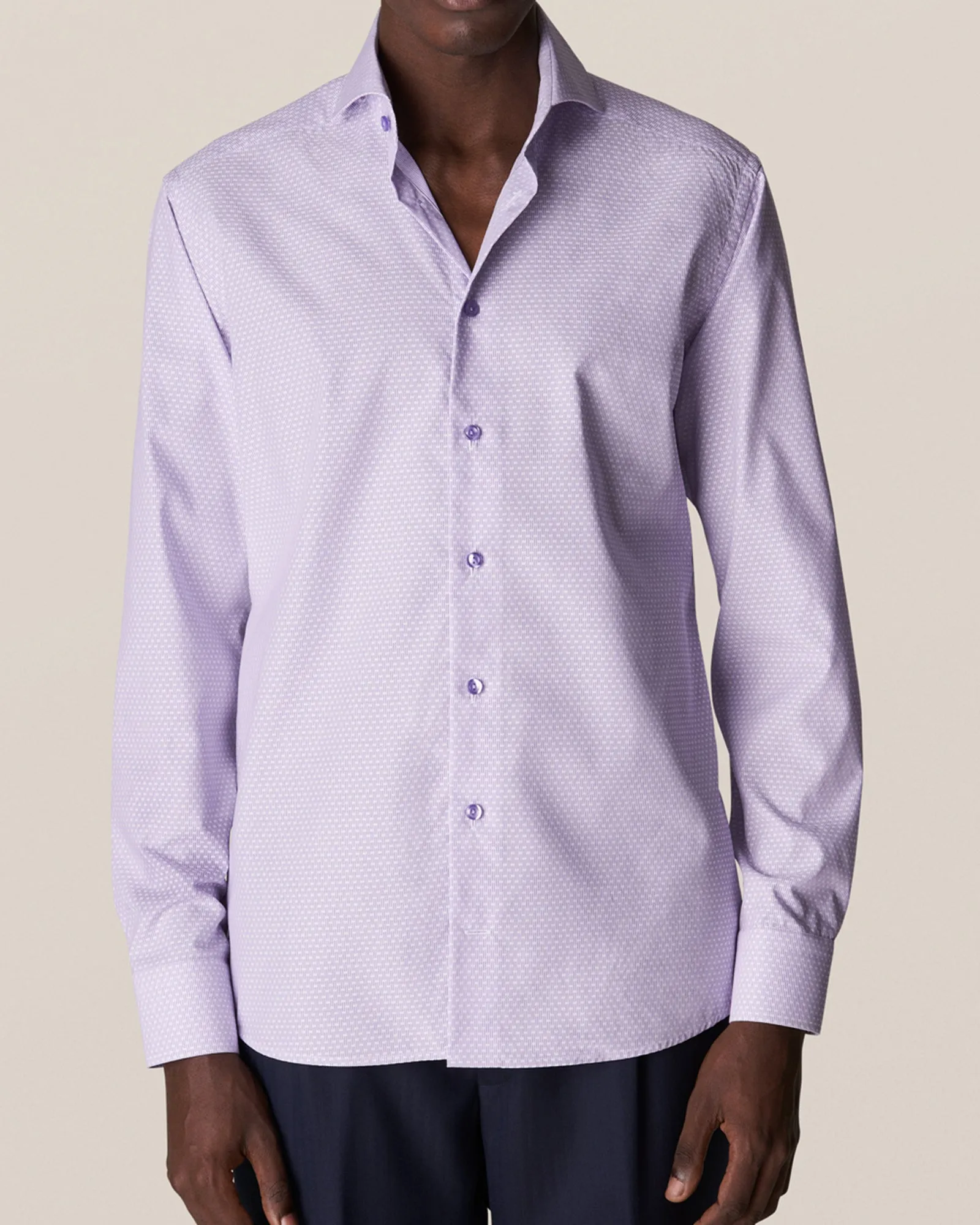 ETON 10000327073 PURPLE SLIM SC SHIRT