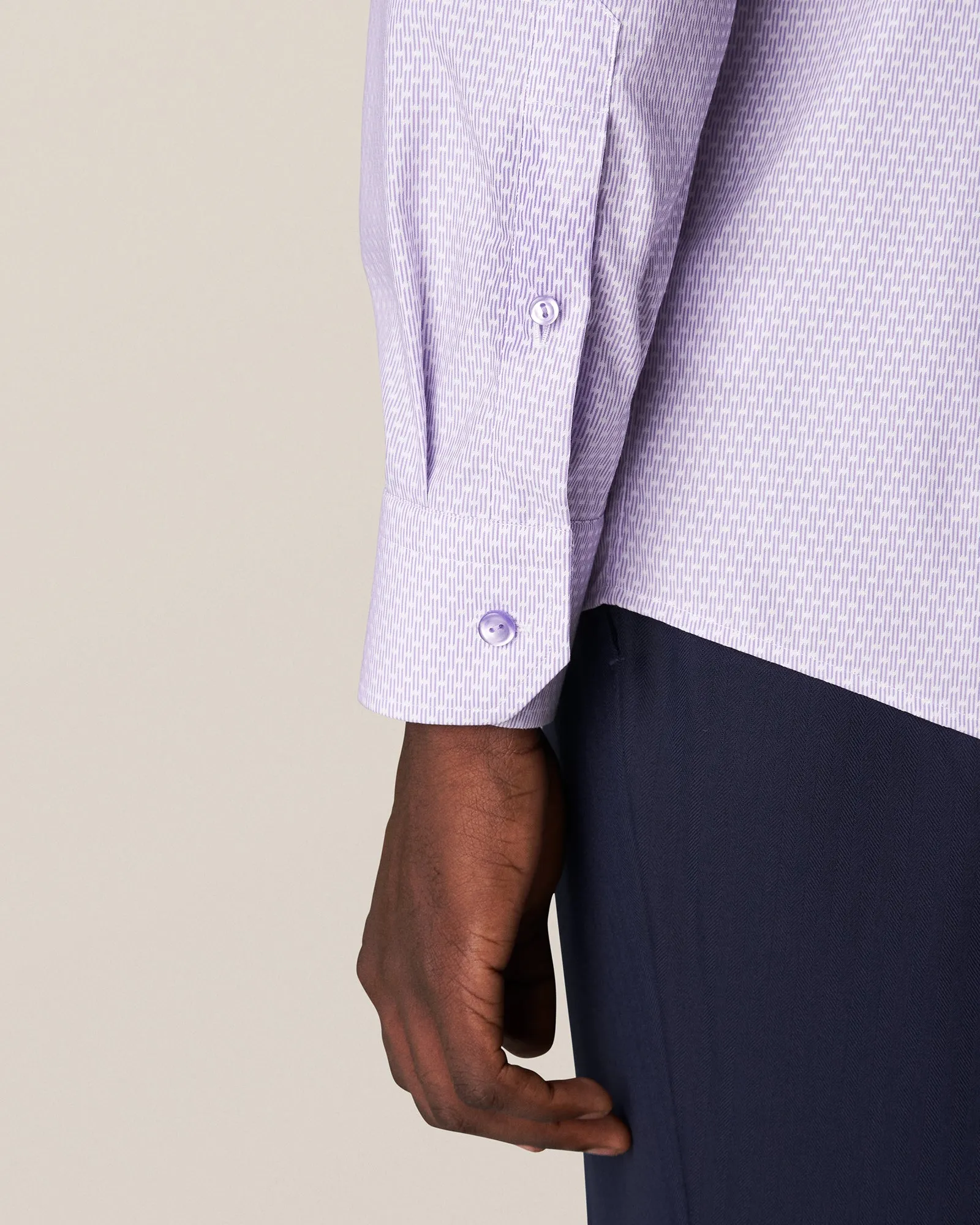 ETON 10000327073 PURPLE SLIM SC SHIRT