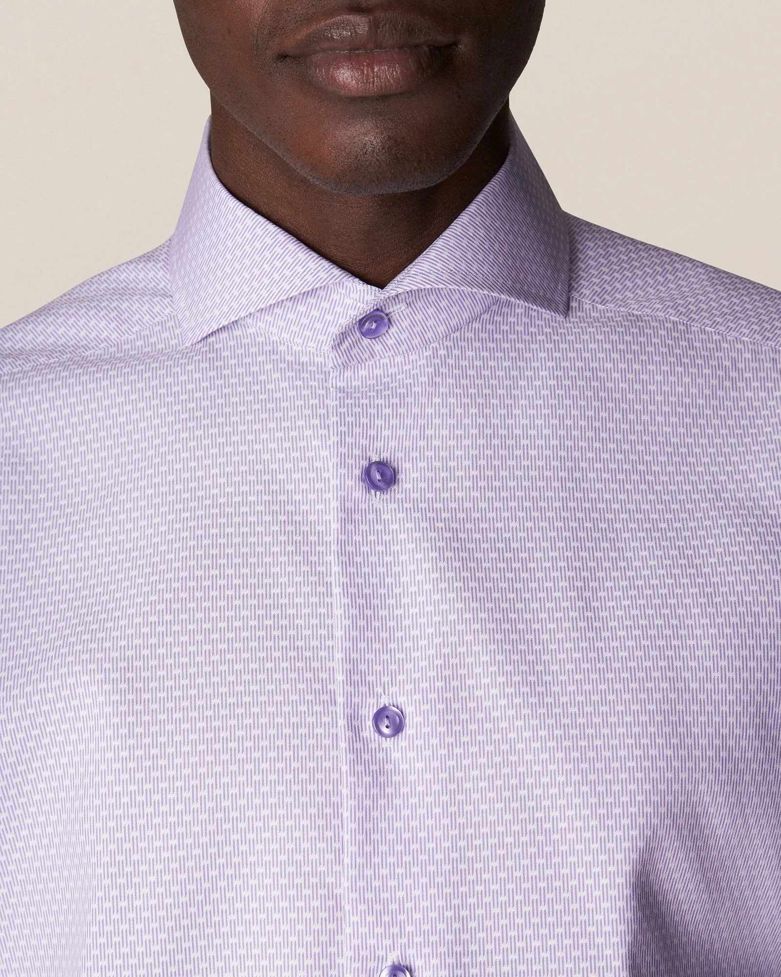 ETON 10000327073 PURPLE SLIM SC SHIRT