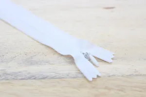 Fermeture Eclair Invisible Blanc - Non Séparable  Z41 COL:400