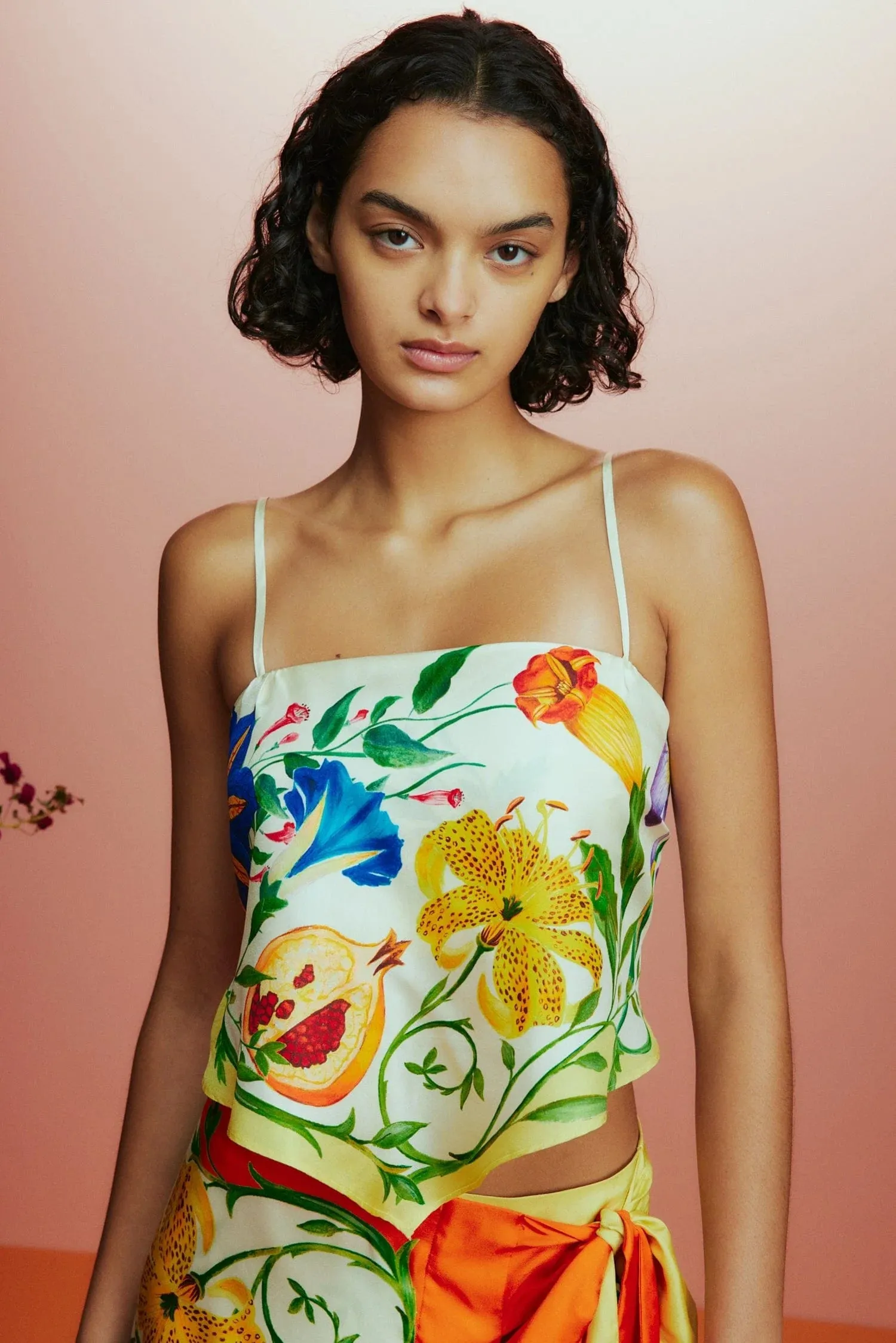 Flores Scarf Top - Print