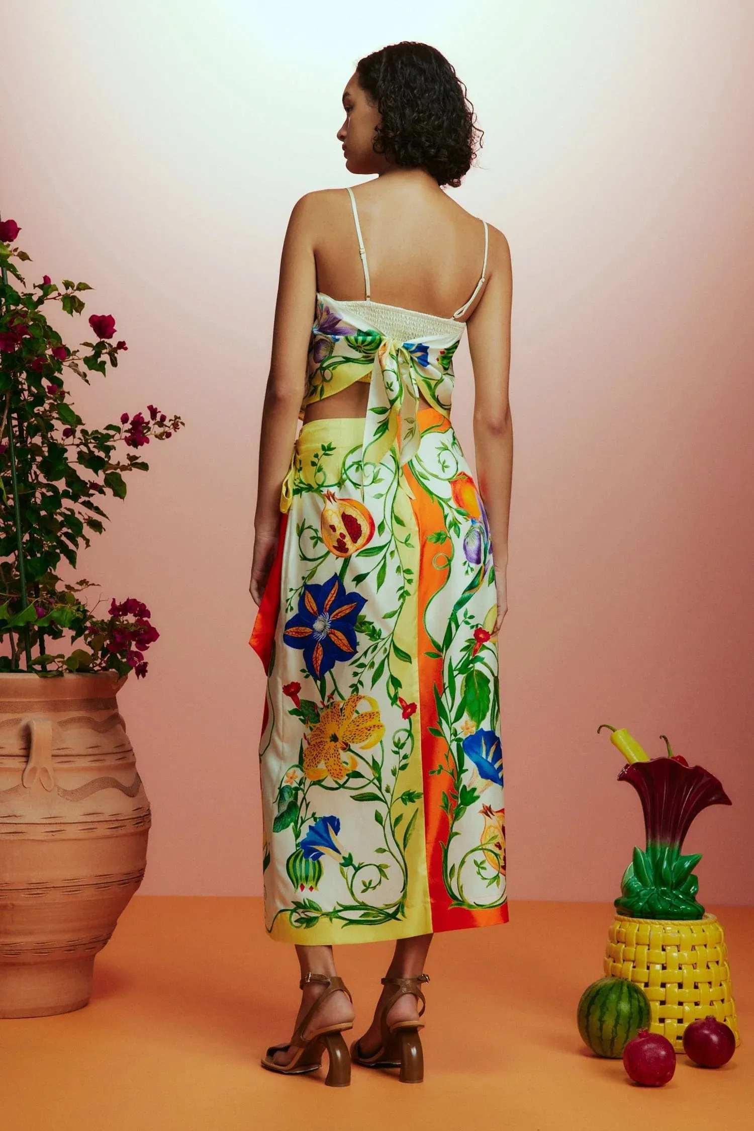 Flores Scarf Top - Print