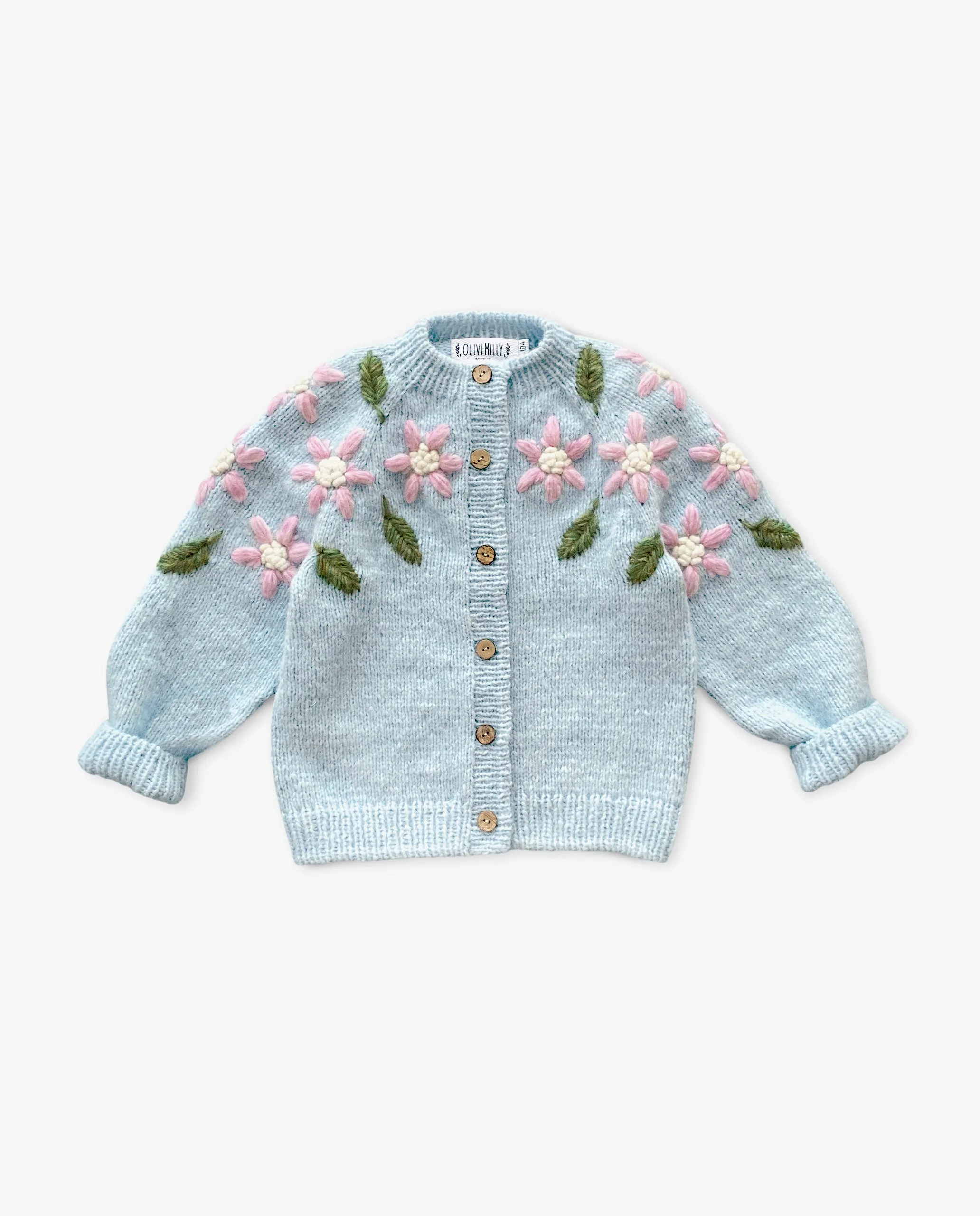 Flower Rain cardigan  | Blue