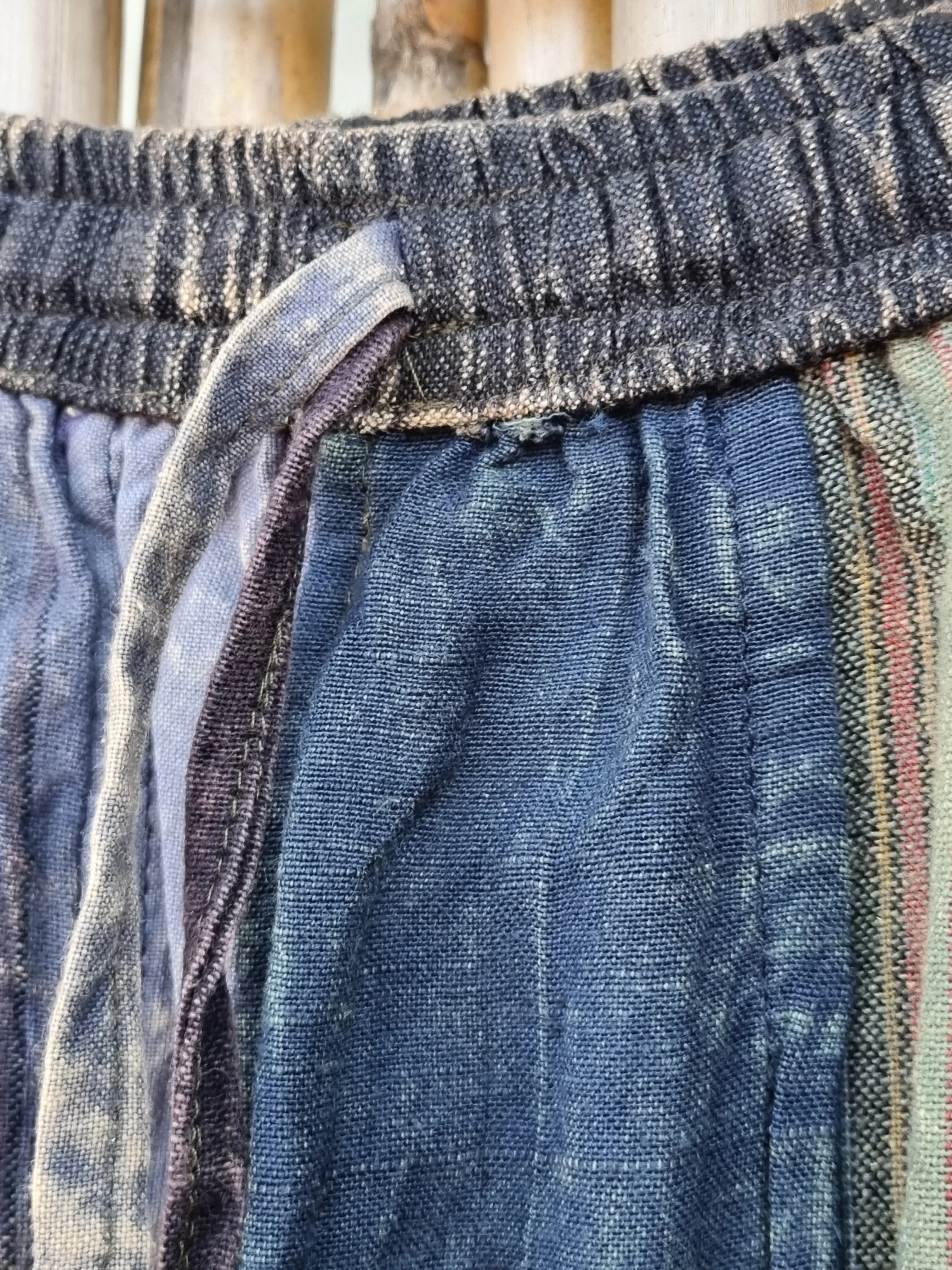 Fluorite Cotton Patchwork Pants (Medium)