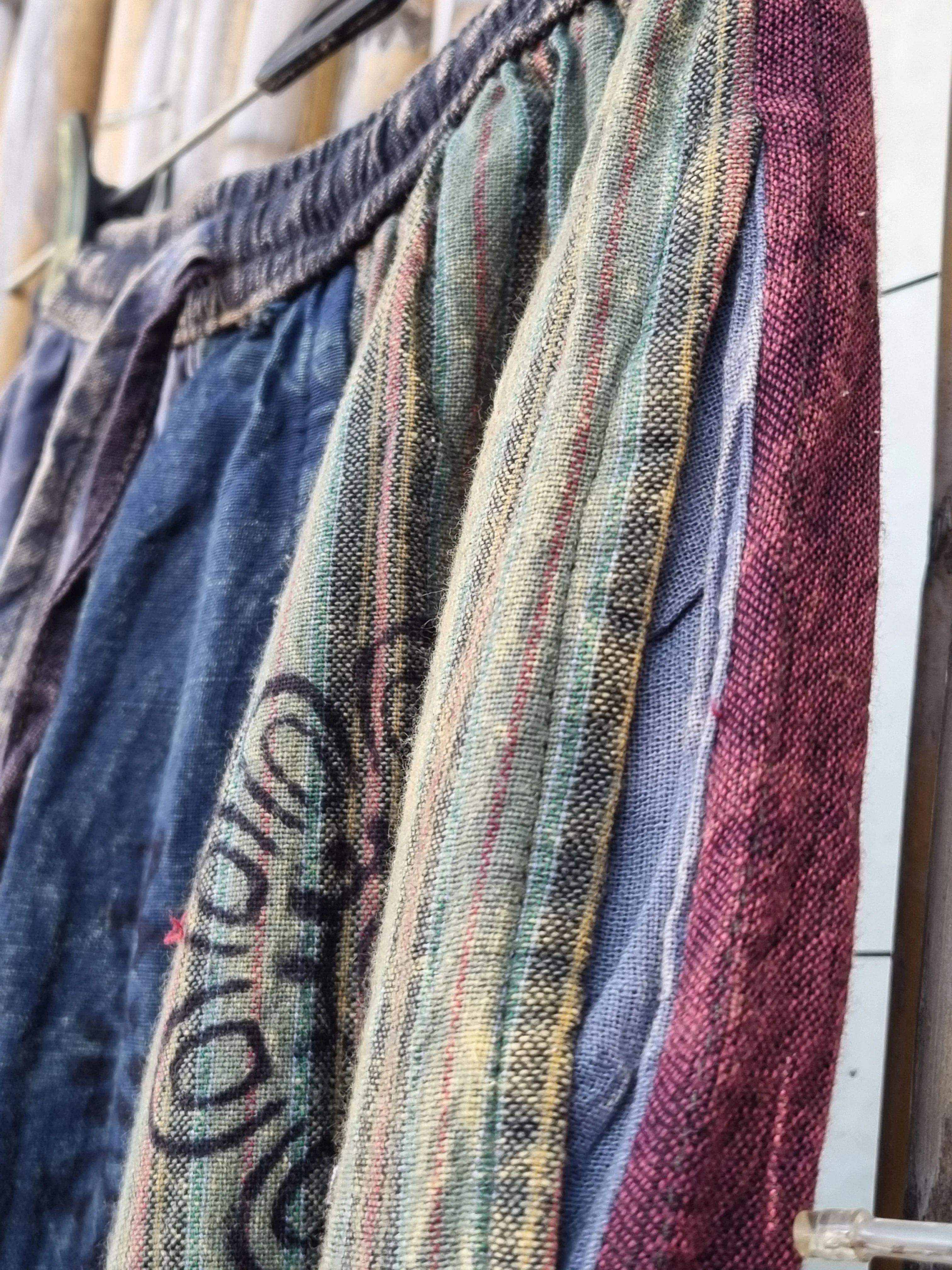 Fluorite Cotton Patchwork Pants (Medium)