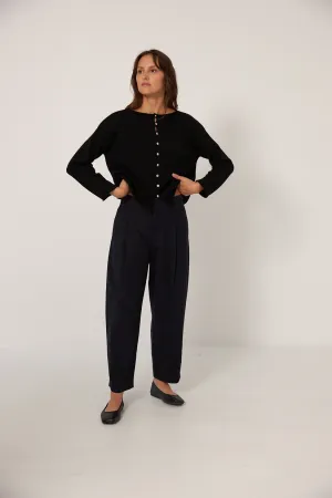 Francie The Doll's Reversible Cardigan - Black