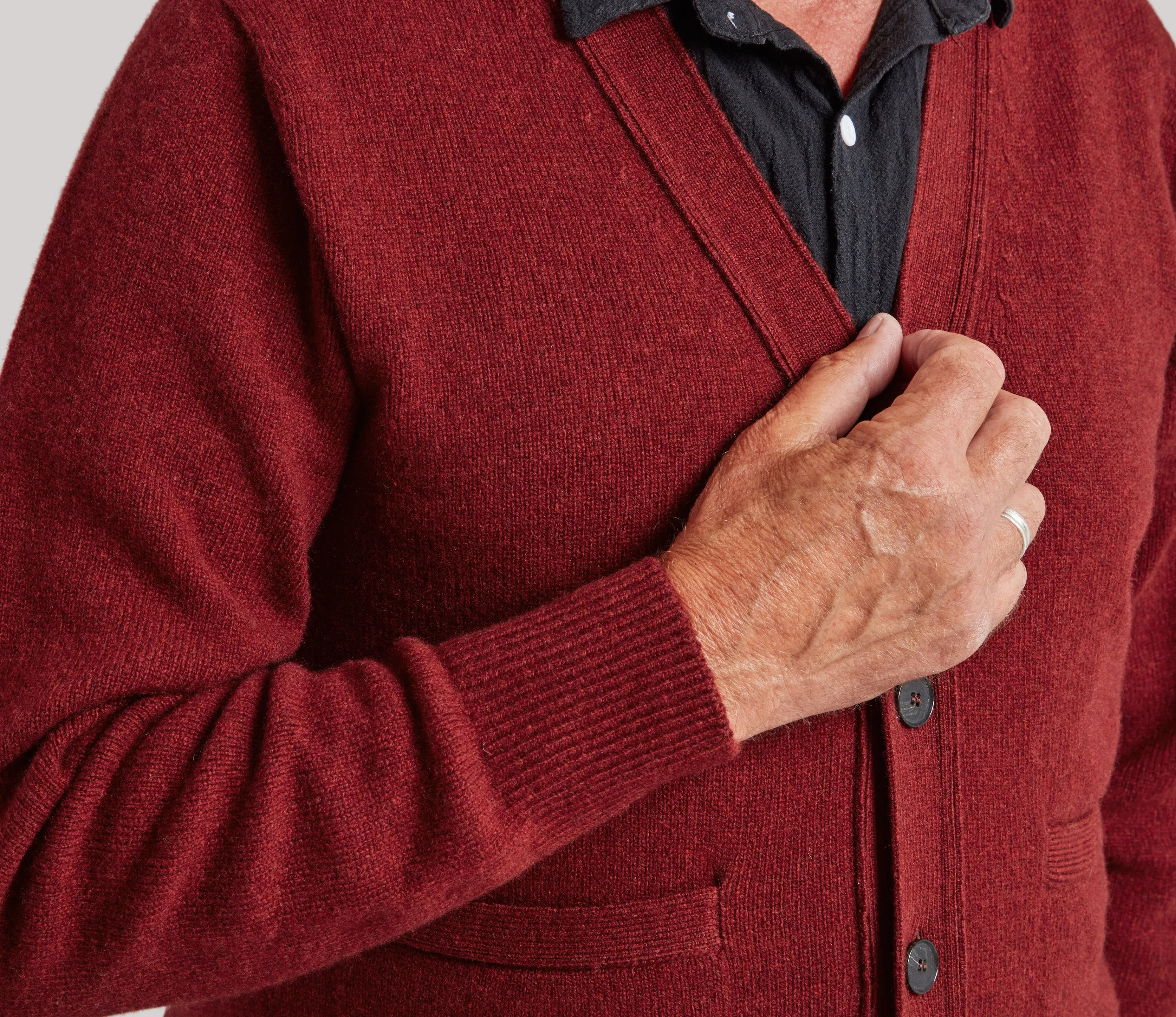 Geelong Cardigan in Russet