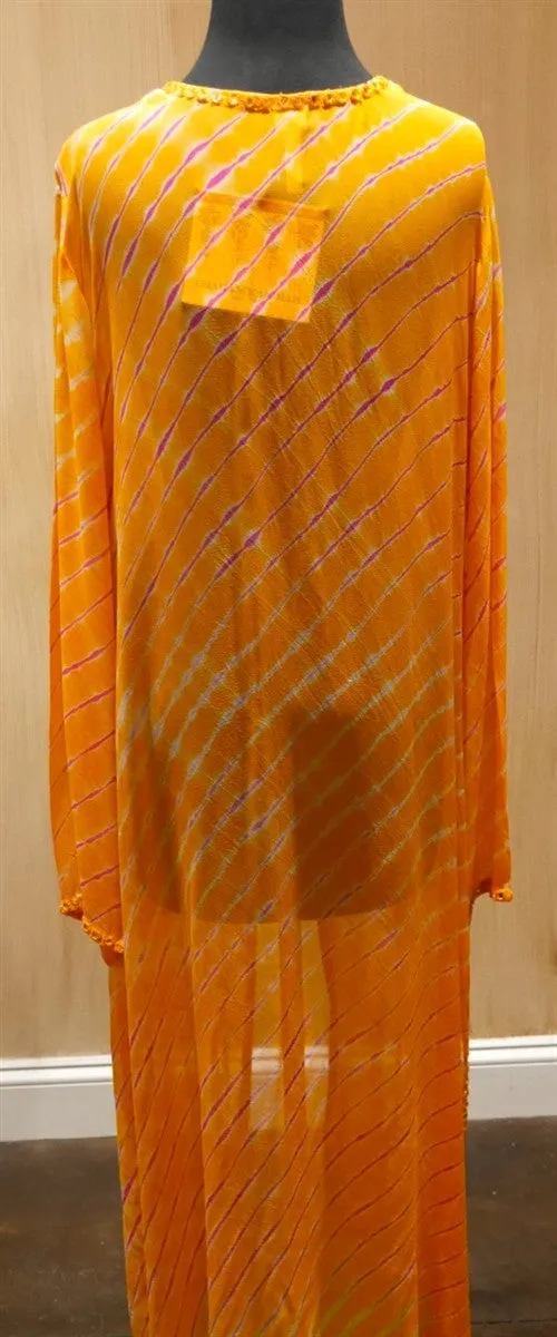 Graham Kandiah Quintana Sunset V-Neck Tie Swim Cover Up