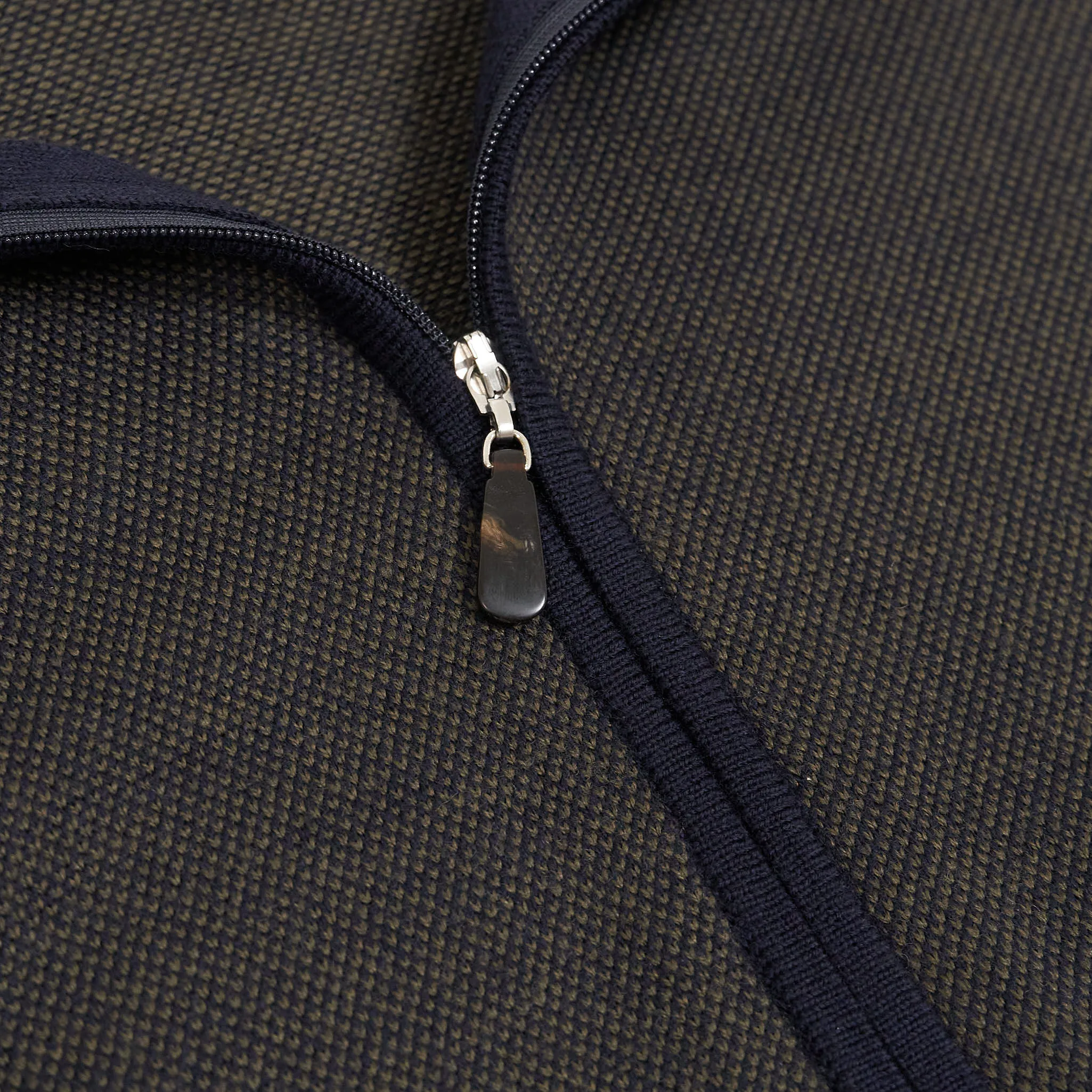 Gran Sasso Full Zip Woll Pique Cardigan