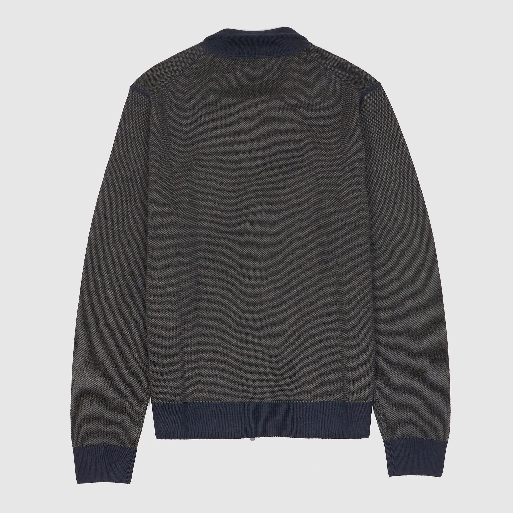 Gran Sasso Full Zip Woll Pique Cardigan