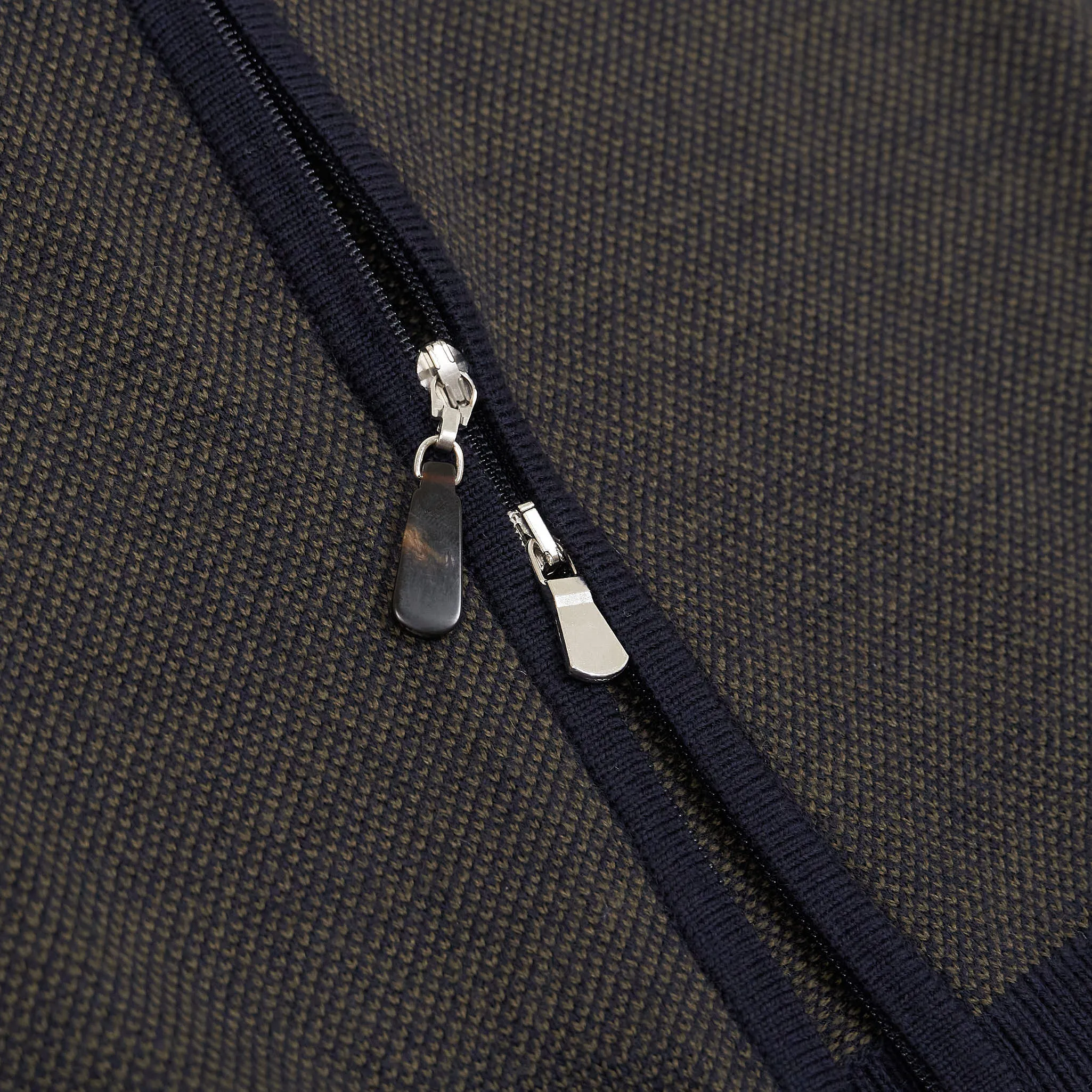 Gran Sasso Full Zip Woll Pique Cardigan