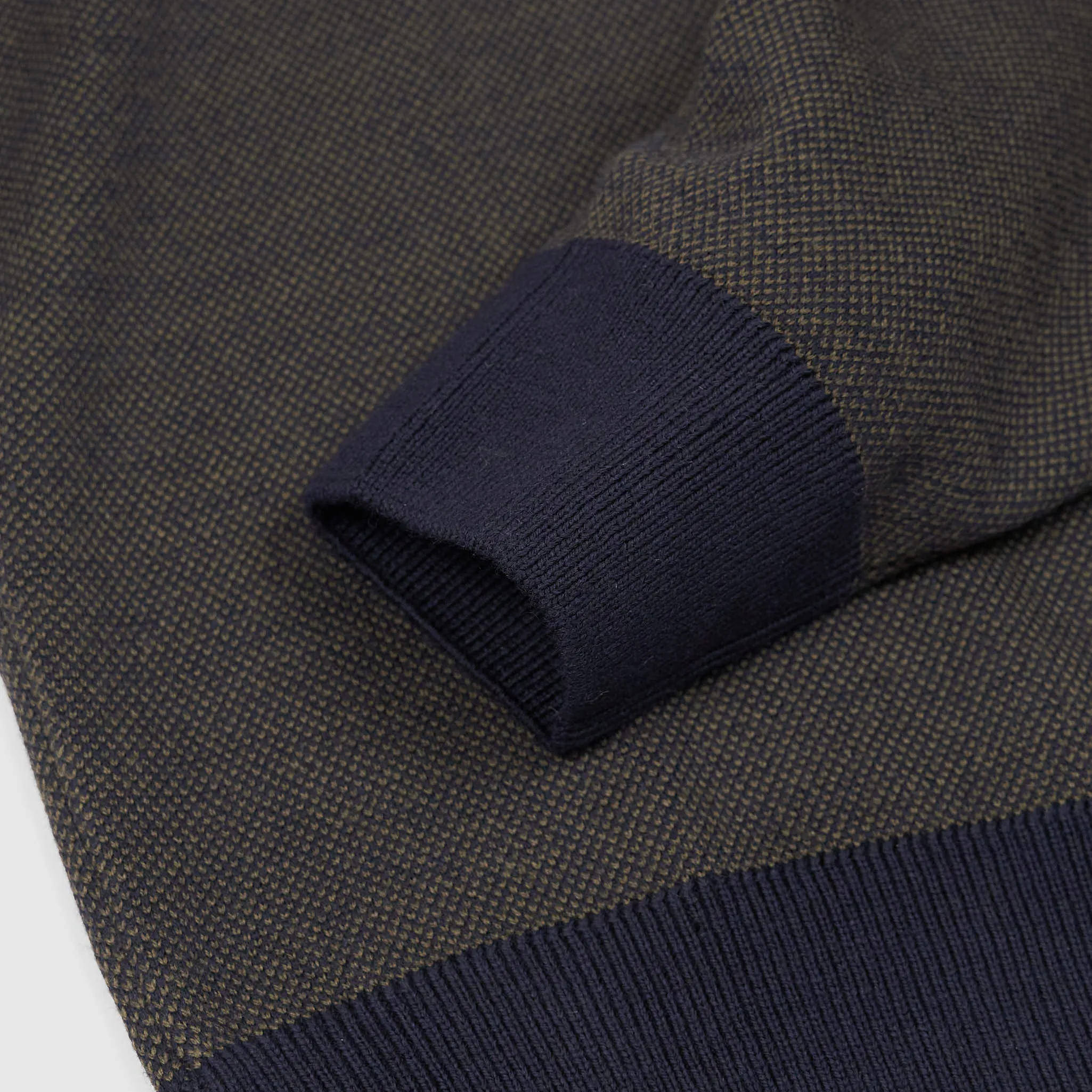 Gran Sasso Full Zip Woll Pique Cardigan