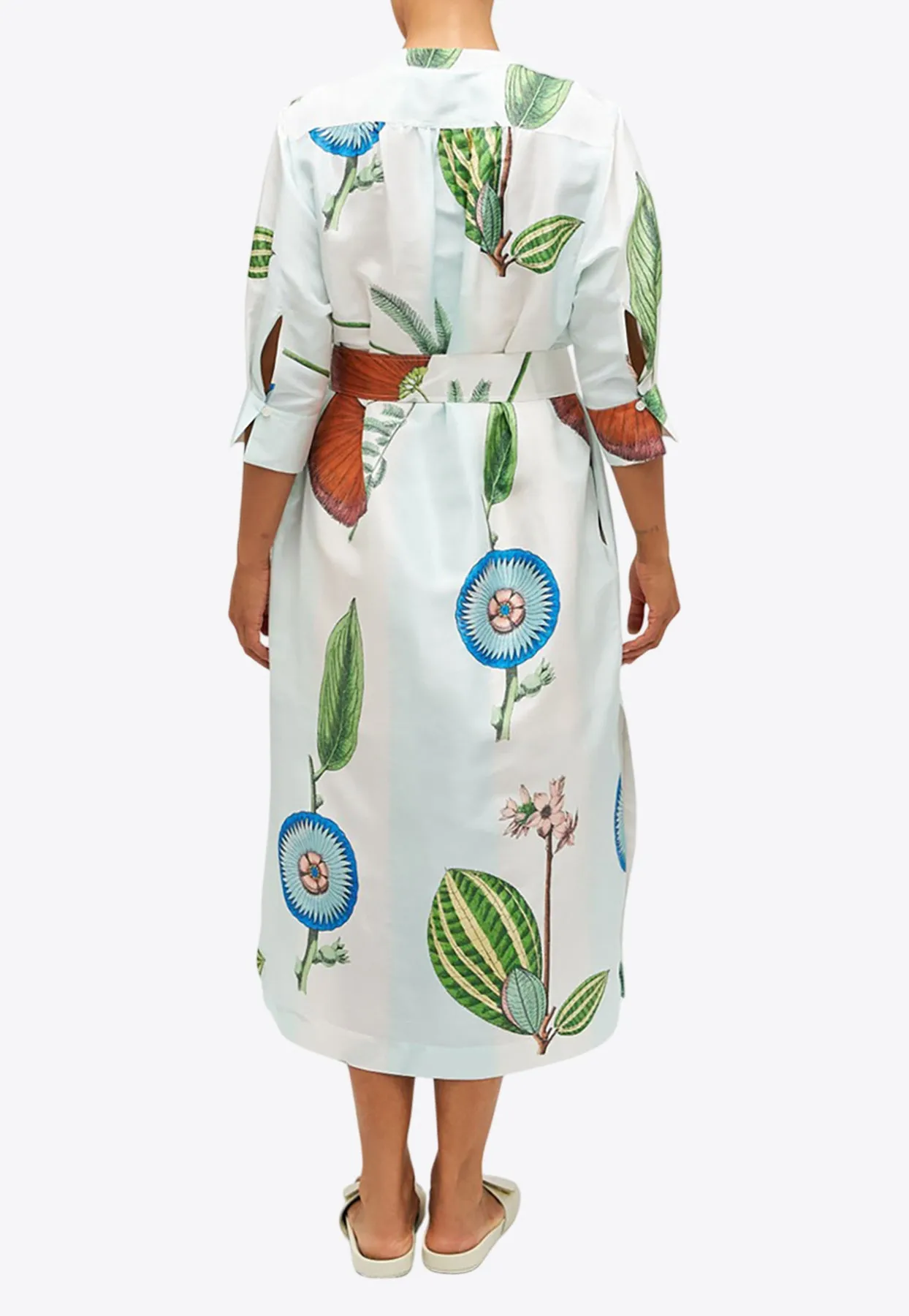 Grand Floral Column Dress