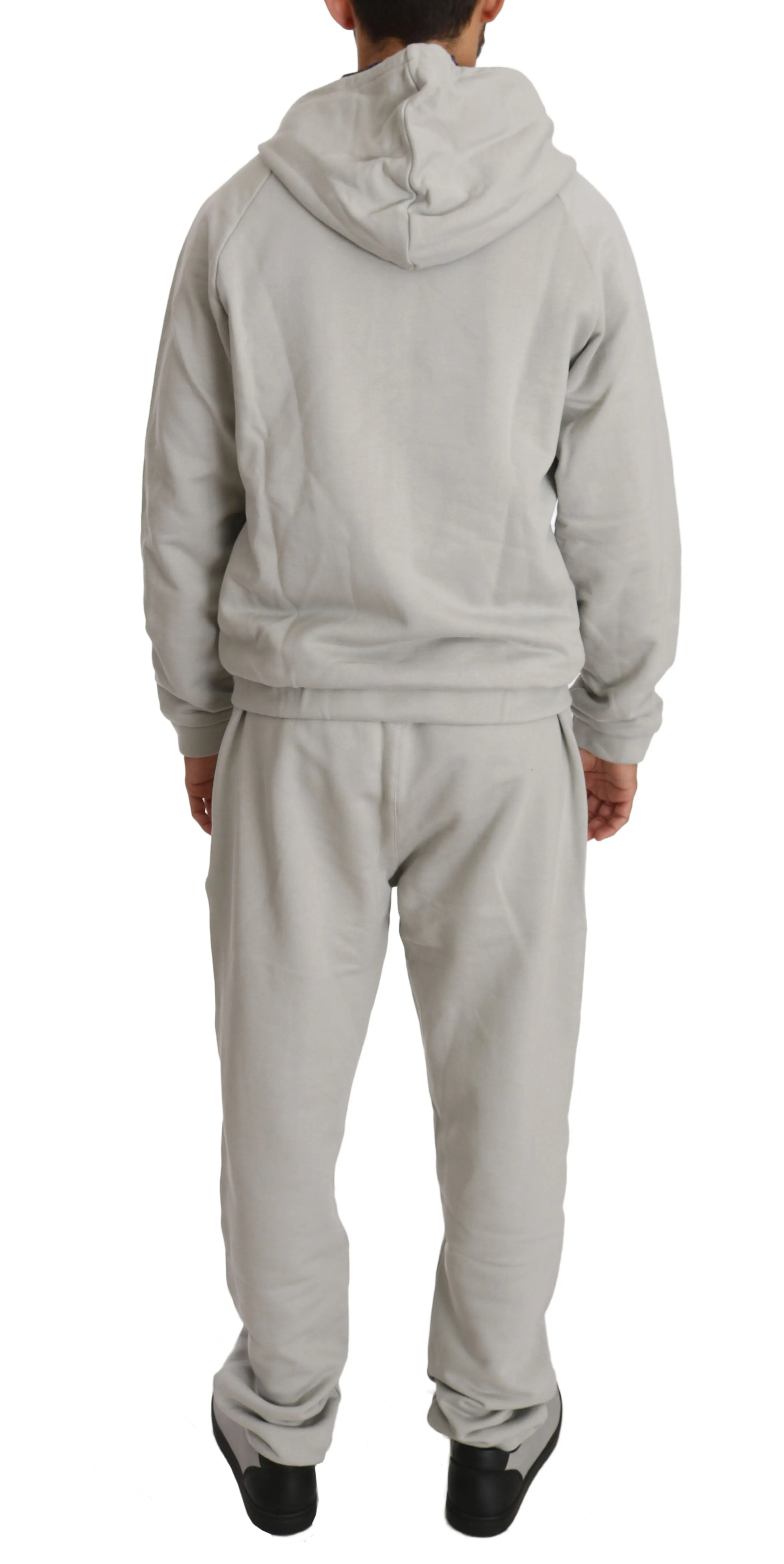 Gray Cotton Sweater Pants Tracksuit
