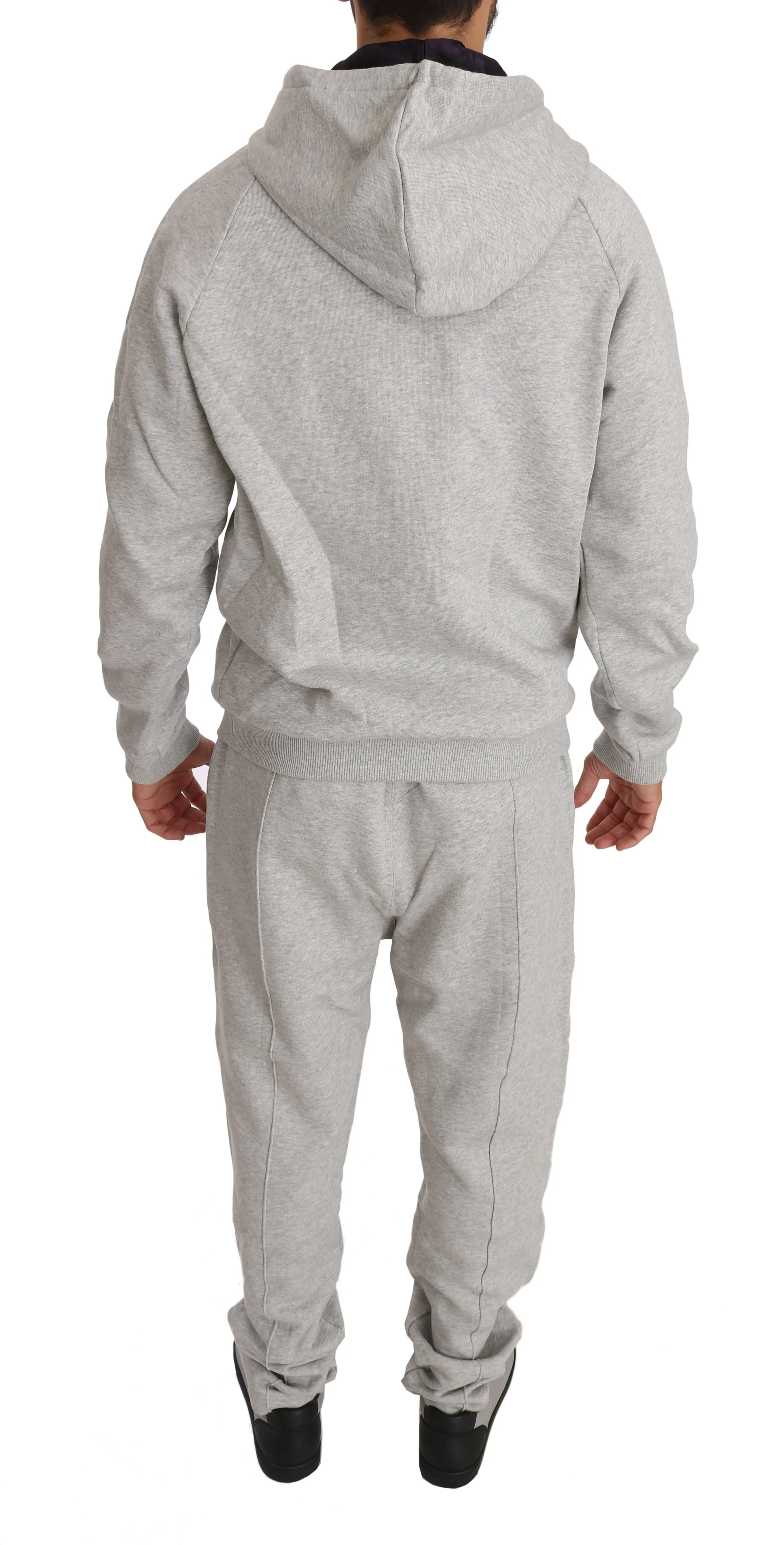 Gray Cotton Sweater Pants Tracksuit