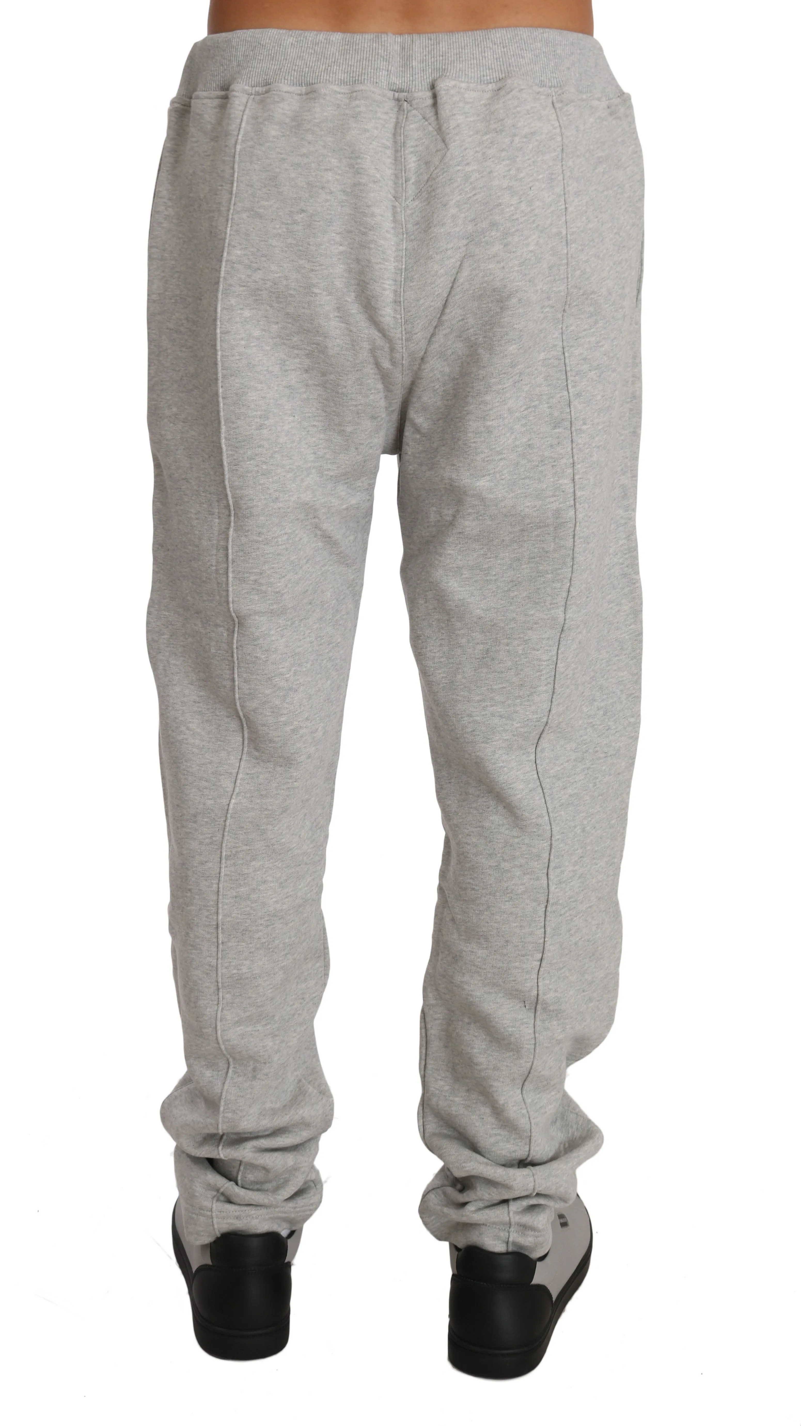 Gray Cotton Sweater Pants Tracksuit