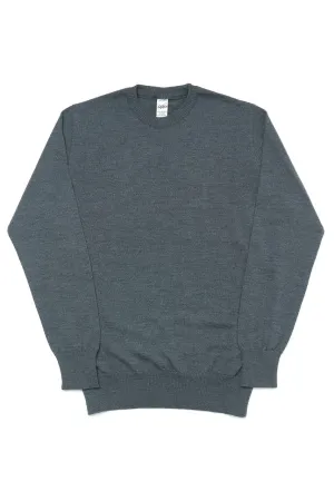 GRP Knitwear Fine Knit Crew SF TEC 1 Merino Grey