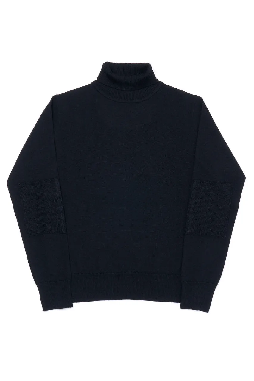 GRP Knitwear Fine Knit Roll Neck SF TEC 1 Merino Black