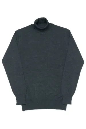GRP Knitwear Fine Knit Roll Neck SF TEC 1 Merino Charcoal