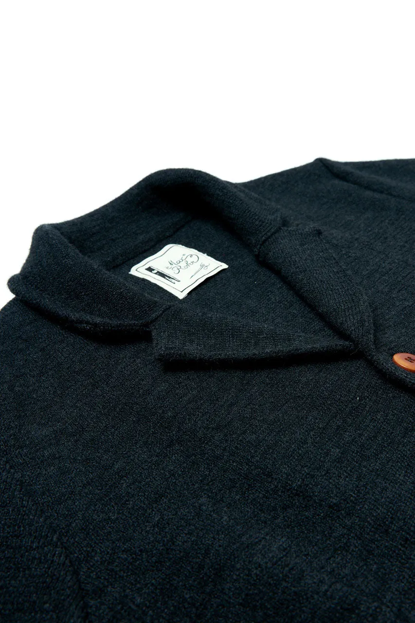 GRP Knitwear Knitted Jacket MAX 3 25oz Merino Charcoal