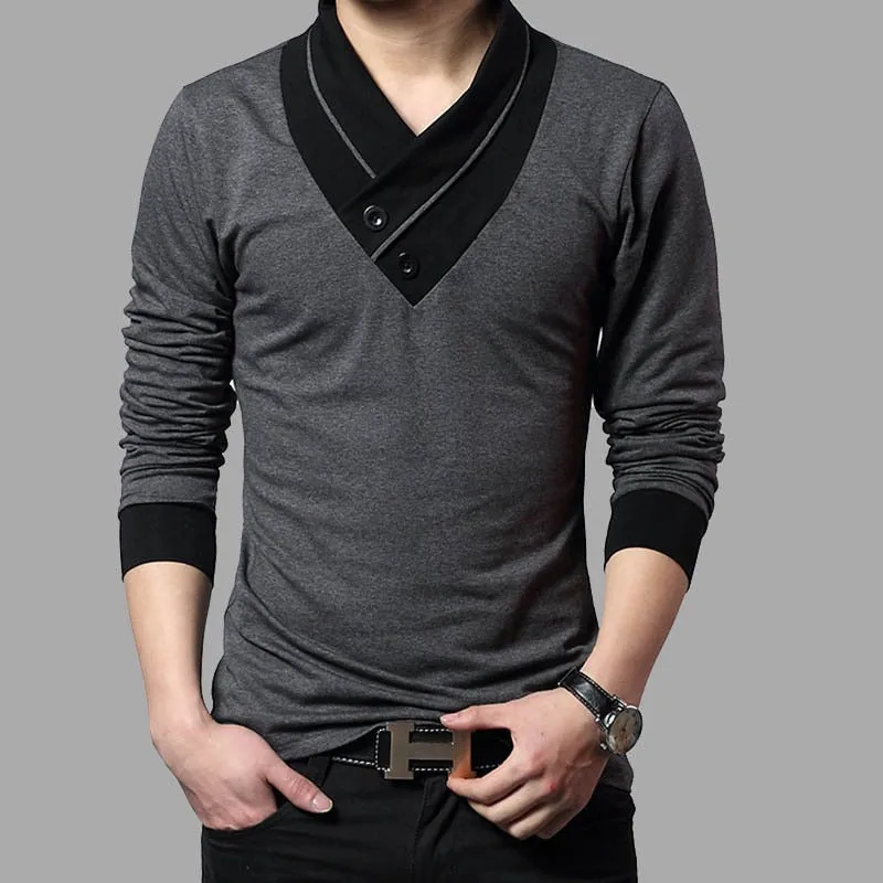 Henry - Patchwork V Neck Top
