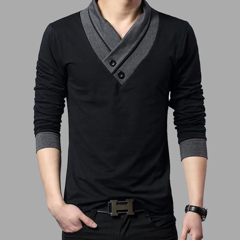 Henry - Patchwork V Neck Top