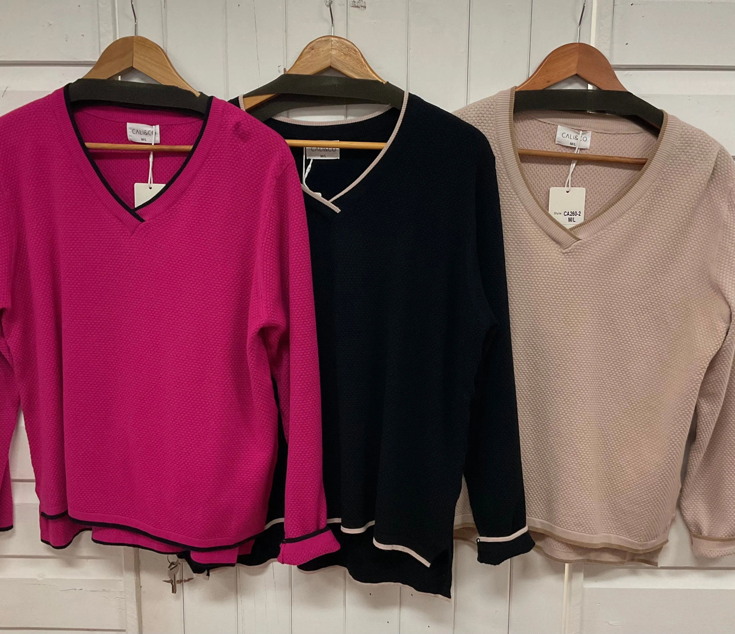 Holly V Neck Jumper In Black