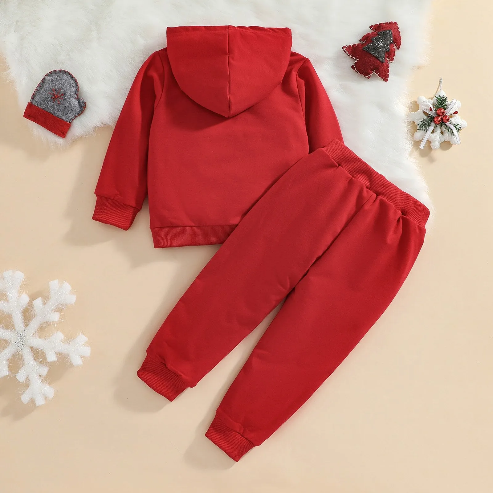 Hooded Christmas Sweater Set