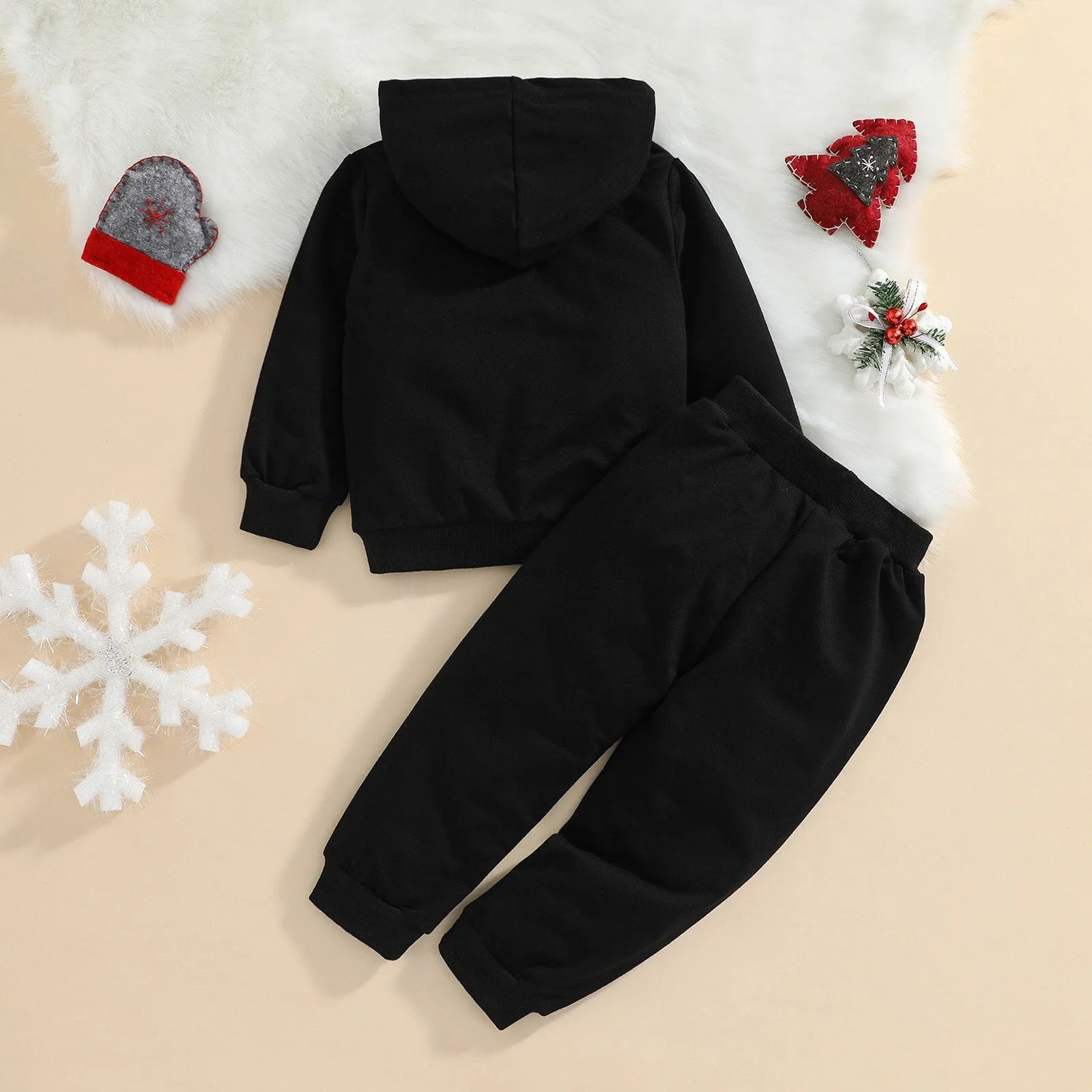 Hooded Christmas Sweater Set
