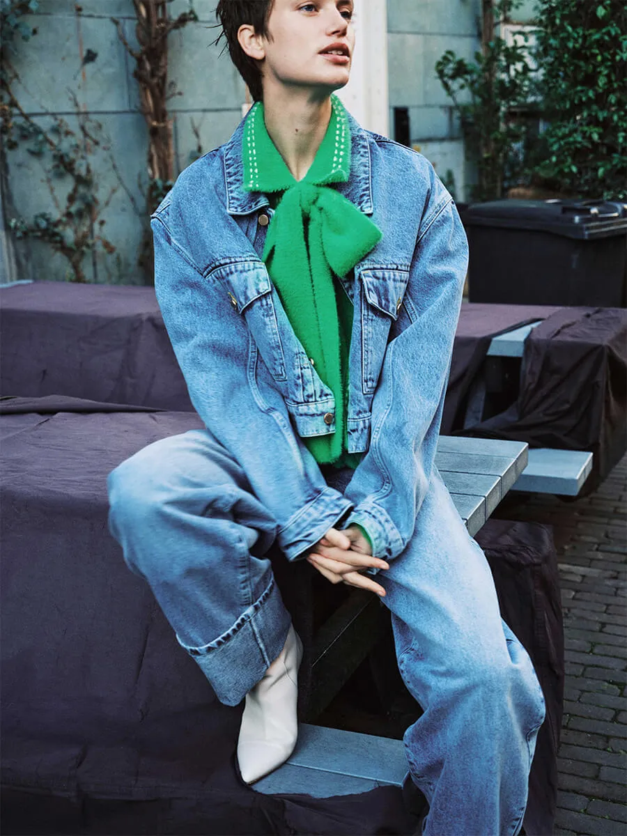Hoops Cardigan - Green