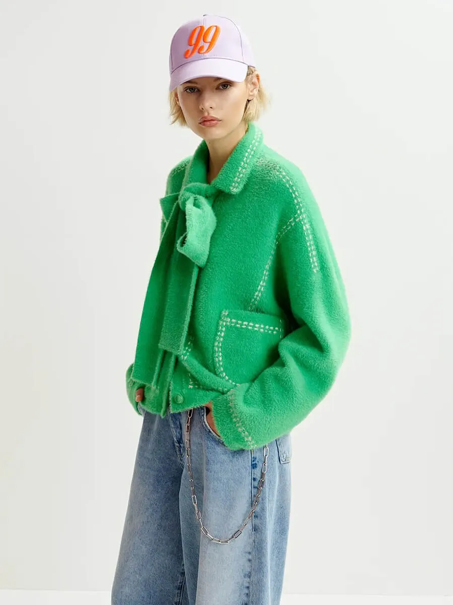 Hoops Cardigan - Green