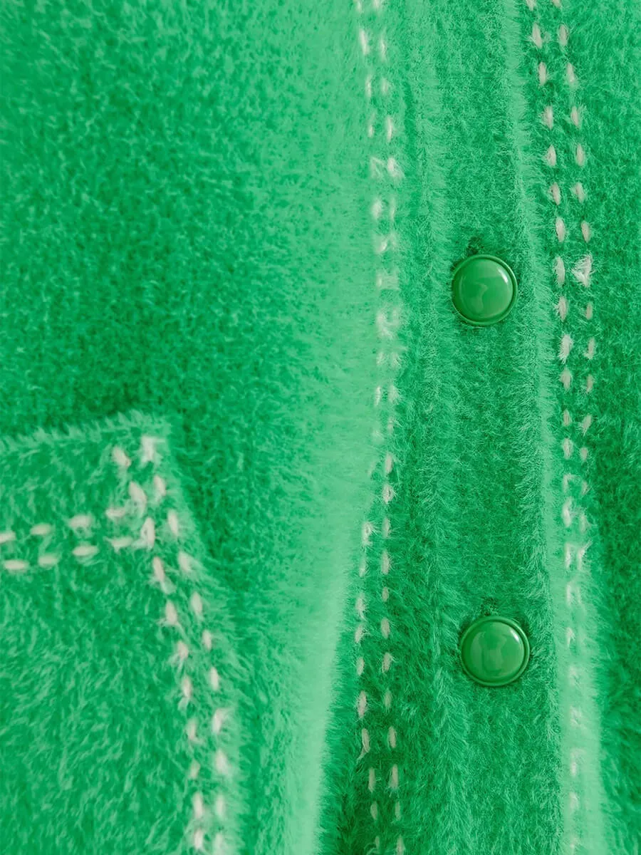 Hoops Cardigan - Green